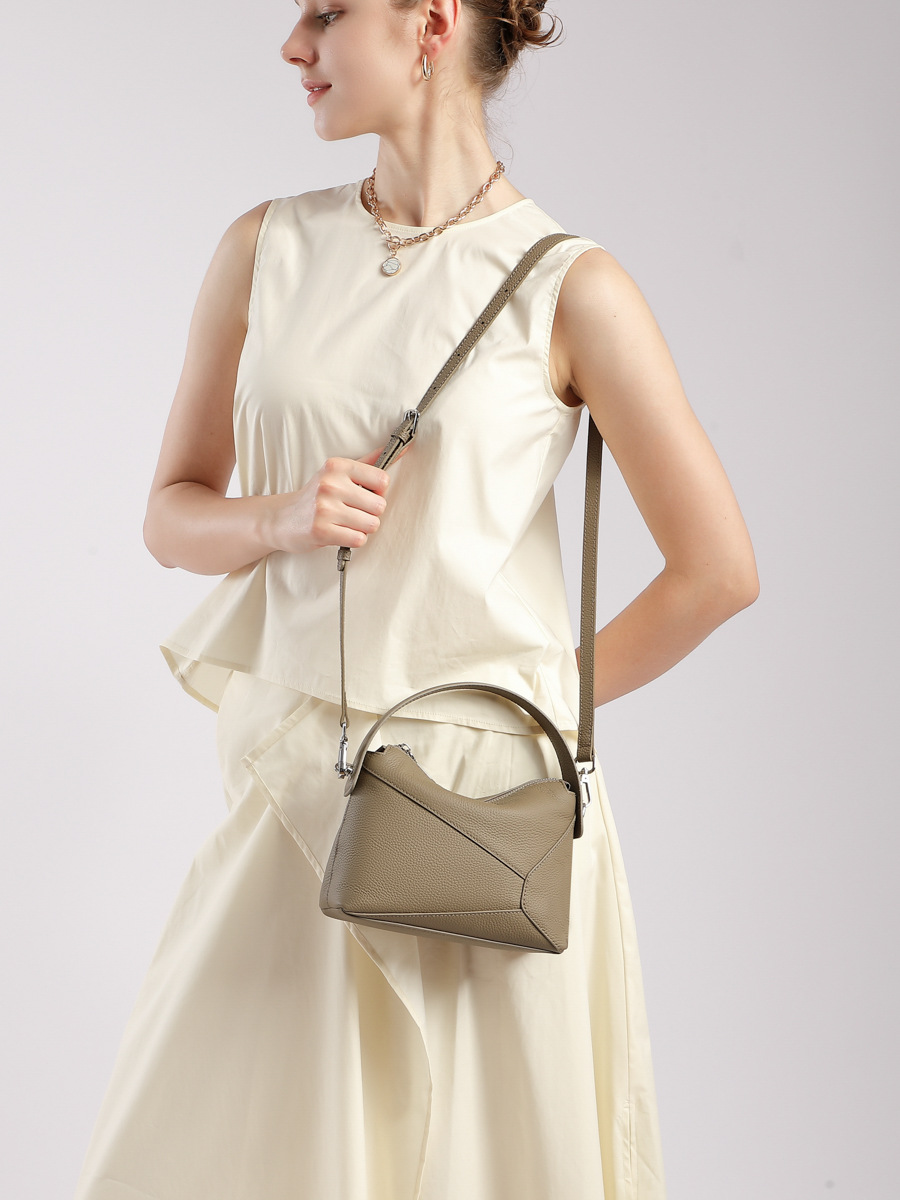 Premium Mini Geometric Pillow Crossbody — Three-Colour Boutique view 2