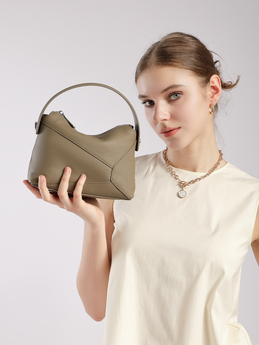 Premium Mini Geometric Pillow Crossbody — Three-Colour Boutique view 3