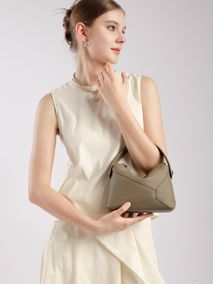 Premium Mini Geometric Pillow Crossbody — Three-Colour Boutique view 4