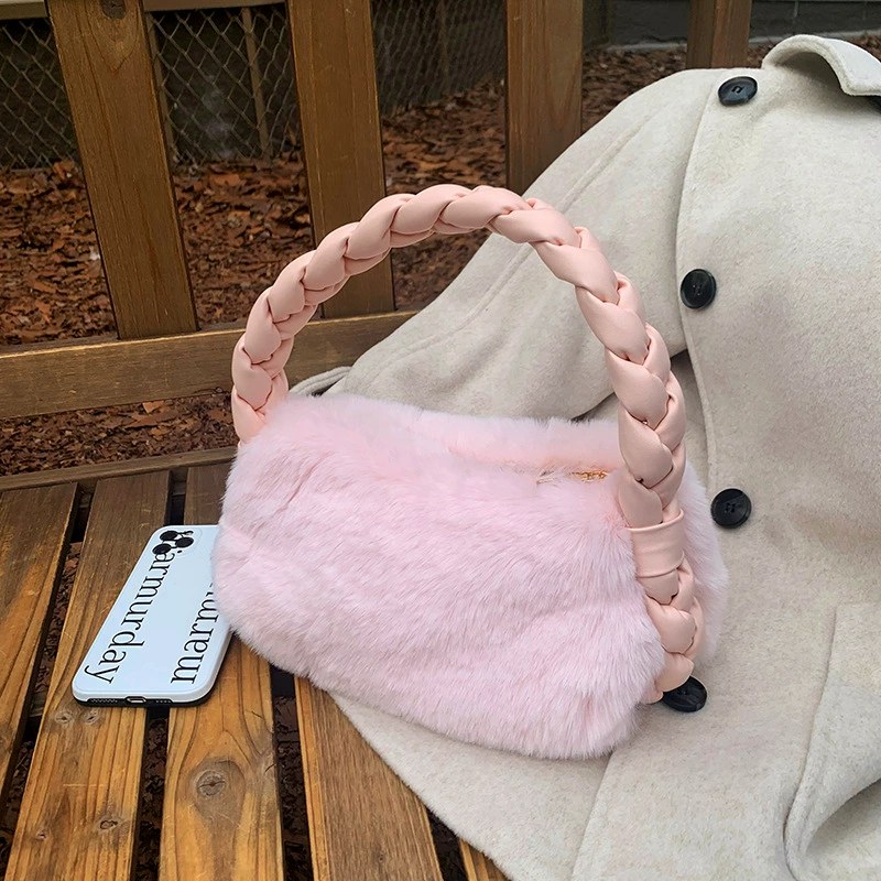 Bolso de Pelo Sintético Afelpado view 4