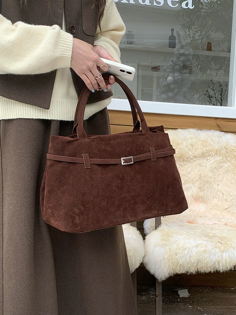 Bolso de mano de cuero PU mate view 5