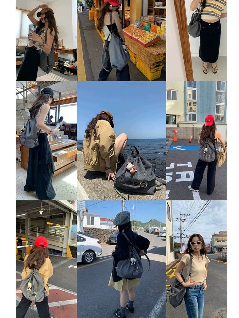 Cotton Canvas Backpack view 3