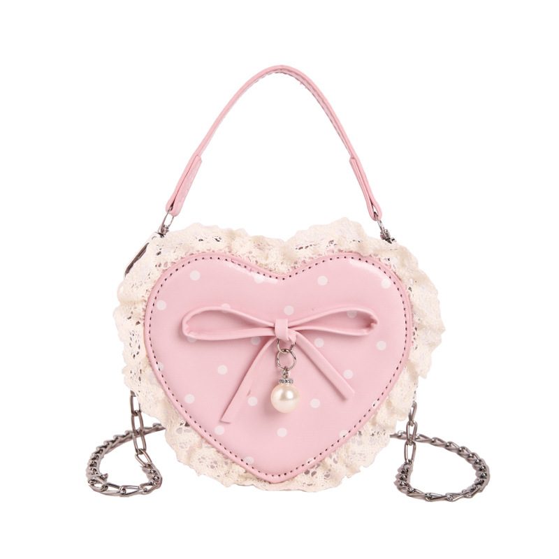 Sweet Bow Polka Dot Backpack Crossbody view 10
