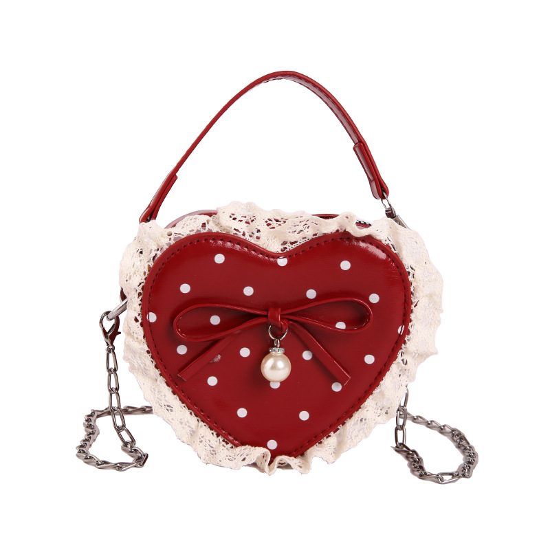 Sweet Bow Polka Dot Backpack Crossbody view 7