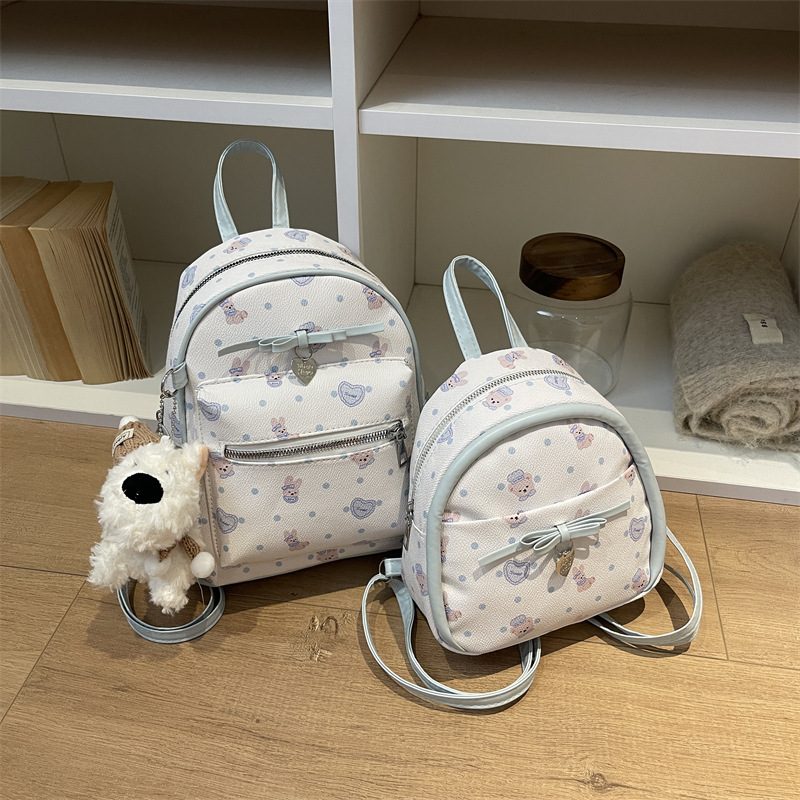 Fresh Floral Print Casual Backpack