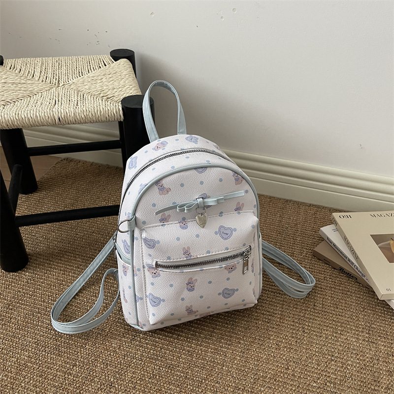 Fresh Floral Print Casual Backpack view 3