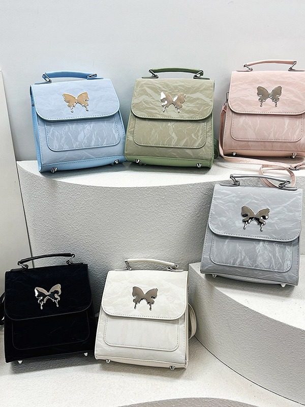Butterfly Mini Square Backpack Top-Handle Bag