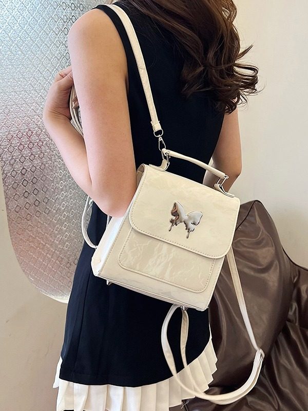Butterfly Mini Square Backpack Top-Handle Bag view 4