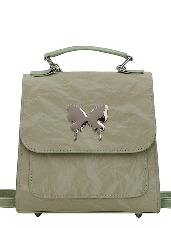 Butterfly Mini Square Backpack Top-Handle Bag view 5