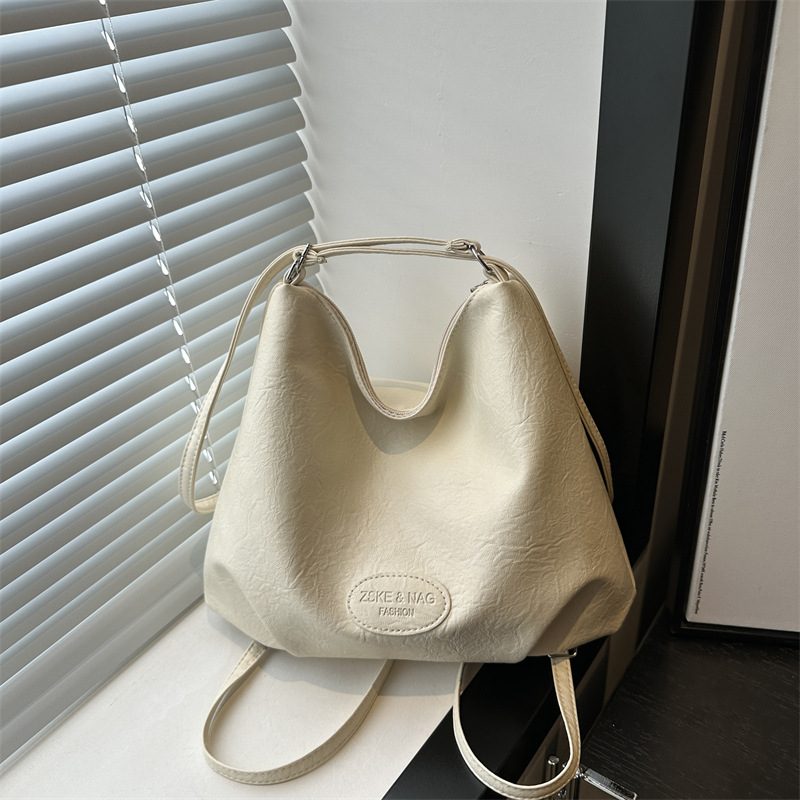 Pleated Large Convertible Backpack Tote Bag view 3