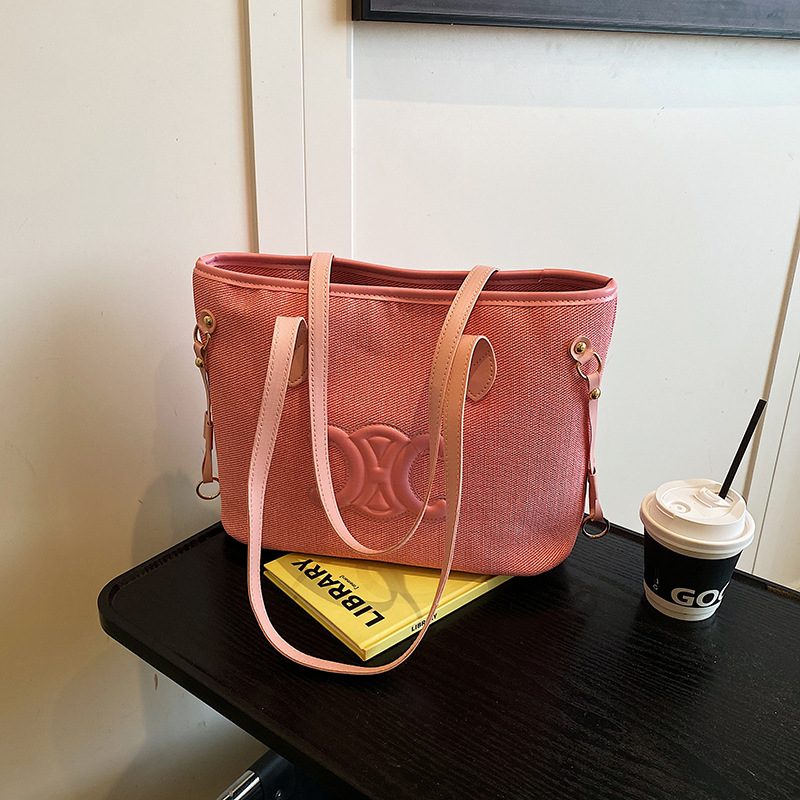 Color-Block Large Capacity Tote Backpack view 3