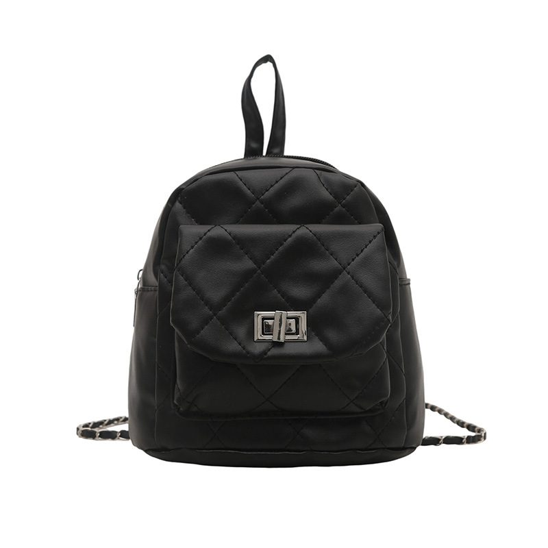 Quilted Chain Mini Backpack view 8
