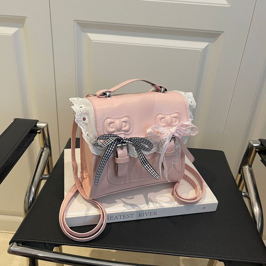 Lace Trim Ruffle Backpack view 3