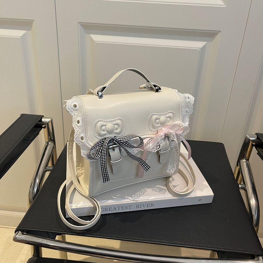Lace Trim Ruffle Backpack view 4