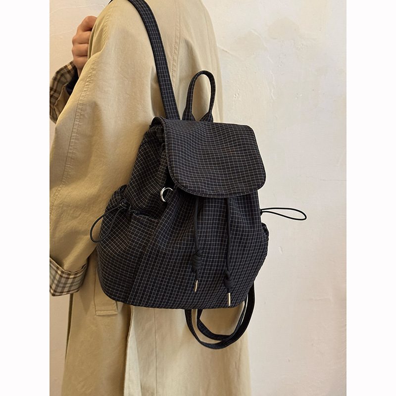 Drawstring Canvas Nylon Backpack view 2