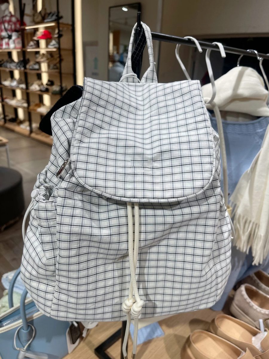 Drawstring Canvas Nylon Backpack view 6