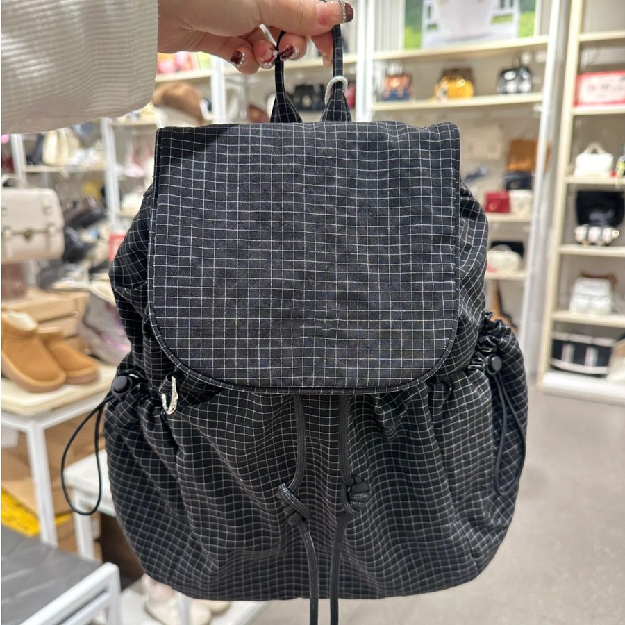 Drawstring Canvas Nylon Backpack view 7