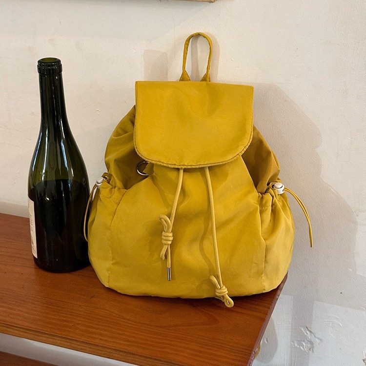 Plaid Nylon Lightweight Backpack view 3