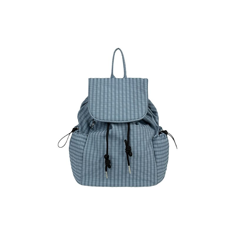 Plaid Nylon Lightweight Backpack view 5