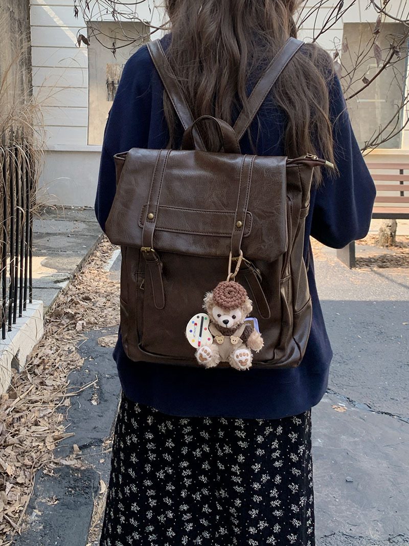 JK Preppy Style Backpack Messenger Bag view 3