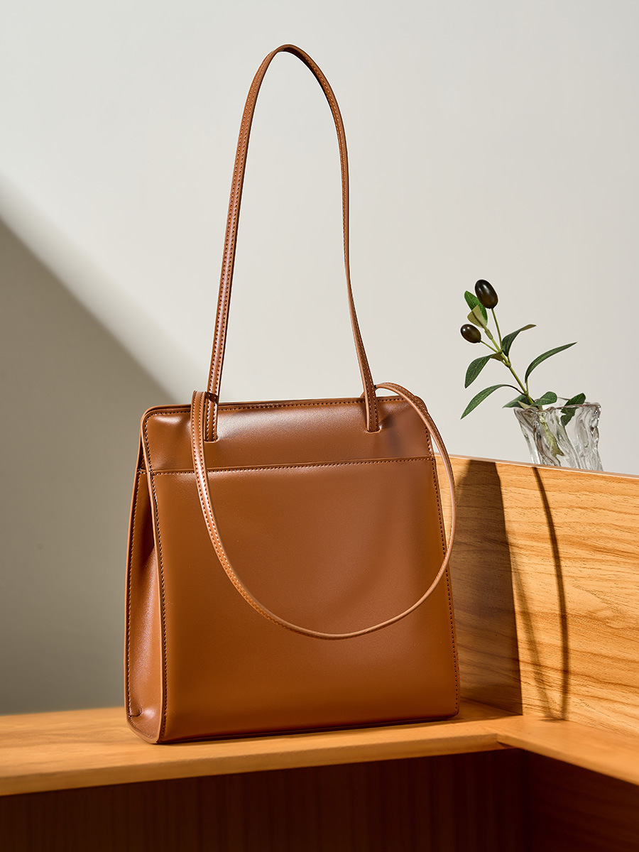 YY-BUC-023 cowhide vintage brown bucket tote — wholesale vintage bucket tote YANYAN