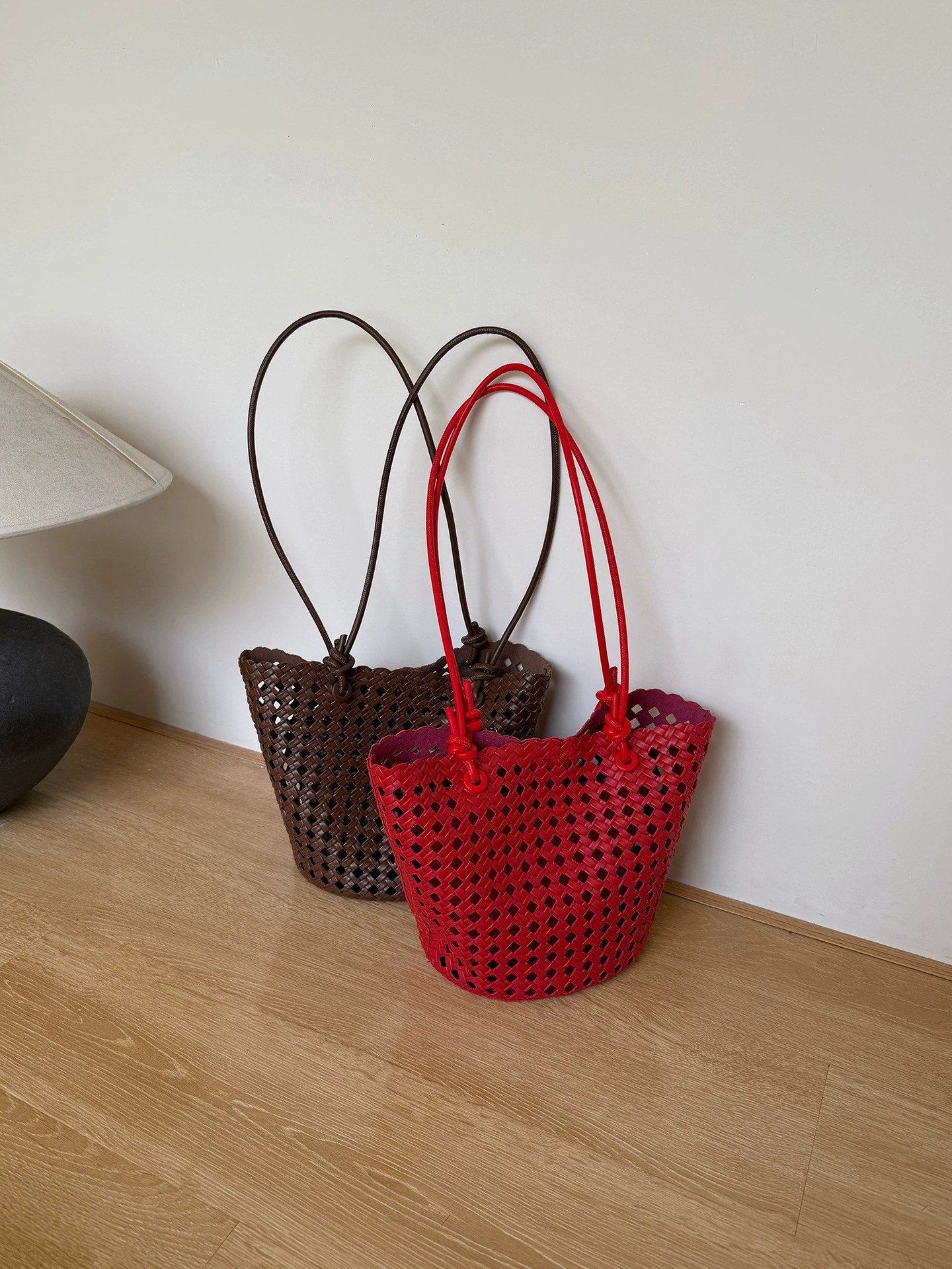Bolso Cubo de Sintético Tejido view 5