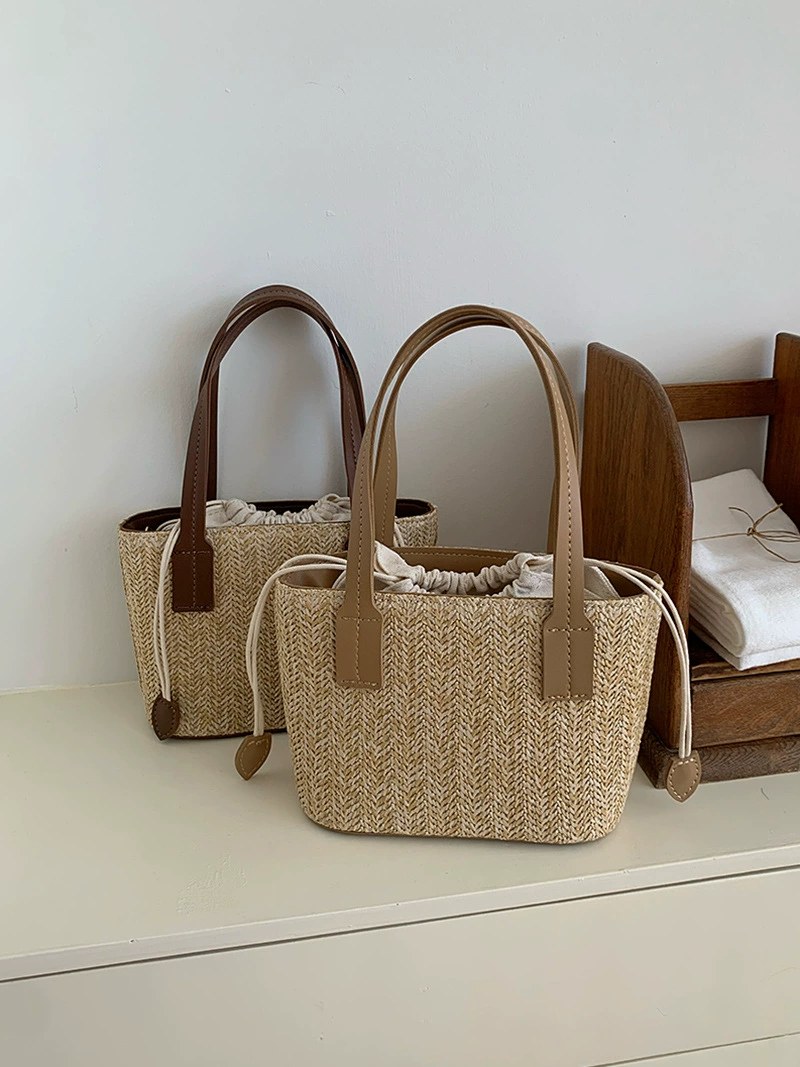 Woven Synthetic Bucket Bag for wholesale OEM — YANYAN Bags Guangzhou handbag factory