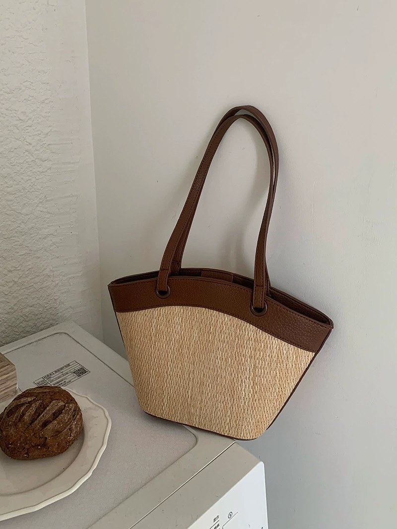 Woven Synthetic Bucket Bag for wholesale OEM — YANYAN Bags Guangzhou handbag factory