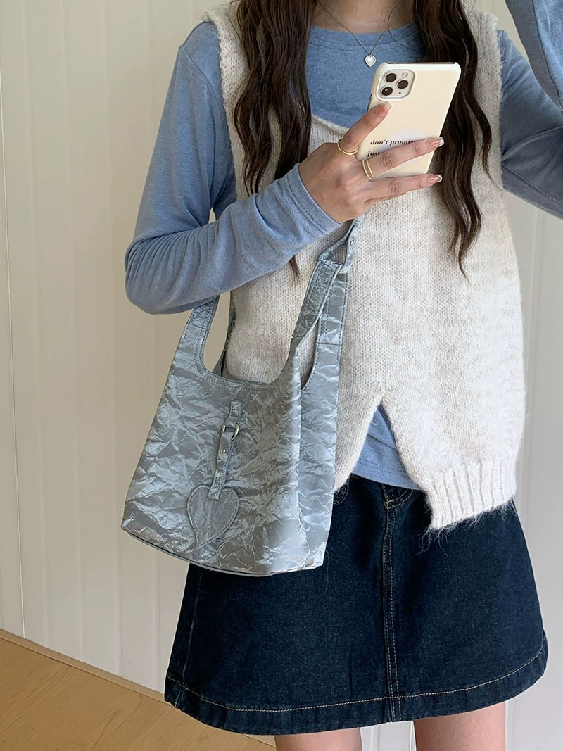 PU Leather Bucket Bag view 3
