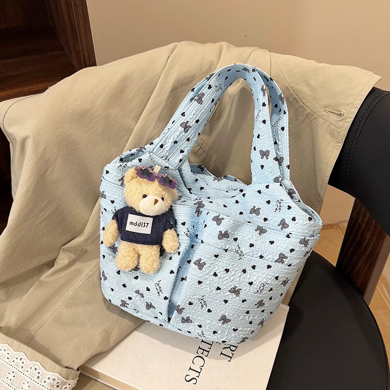 Sweet Canvas Top-Handle Bucket Bag view 2