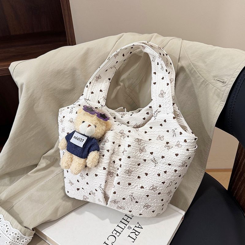 Sweet Canvas Top-Handle Bucket Bag view 3