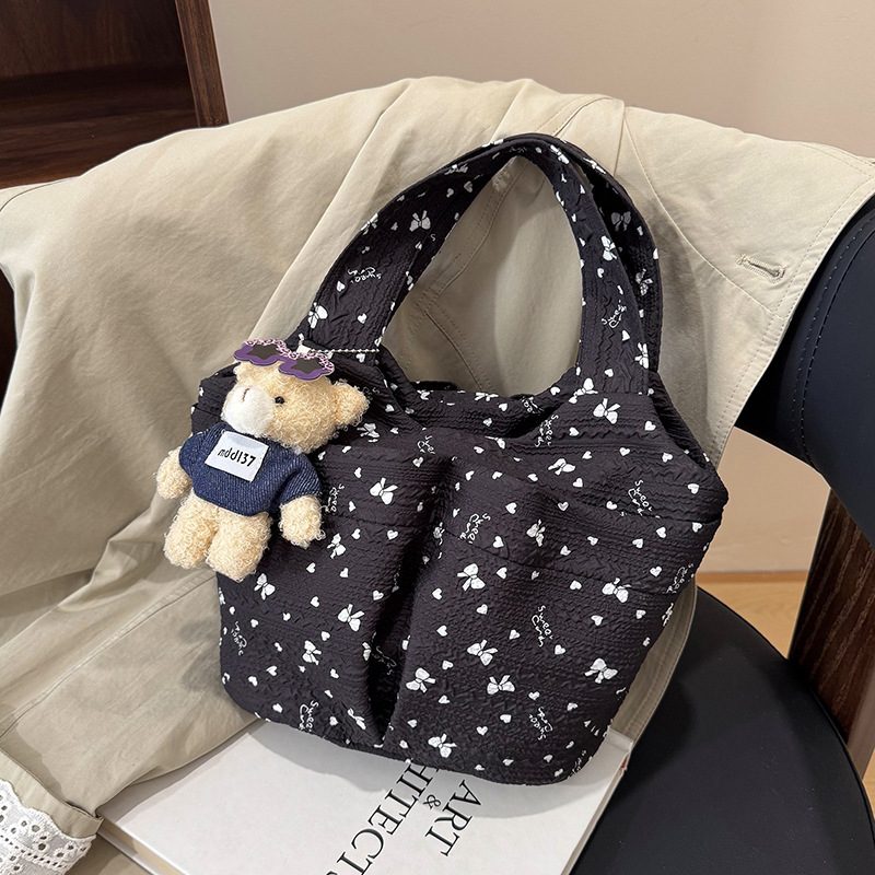 Sweet Canvas Top-Handle Bucket Bag view 4