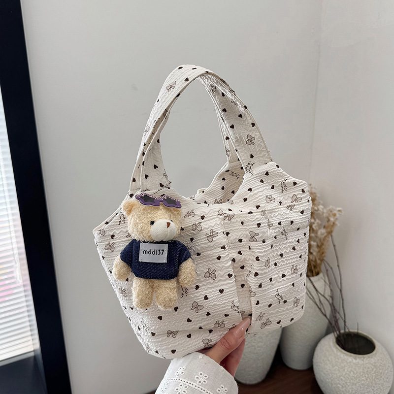 Sweet Canvas Top-Handle Bucket Bag view 6