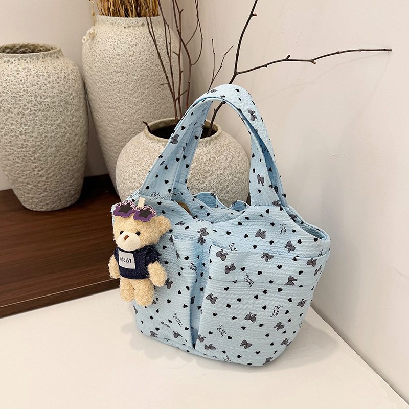 Sweet Canvas Top-Handle Bucket Bag view 7