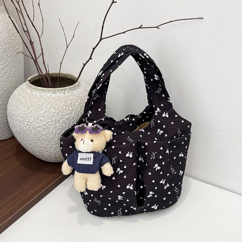 Sweet Canvas Top-Handle Bucket Bag view 8