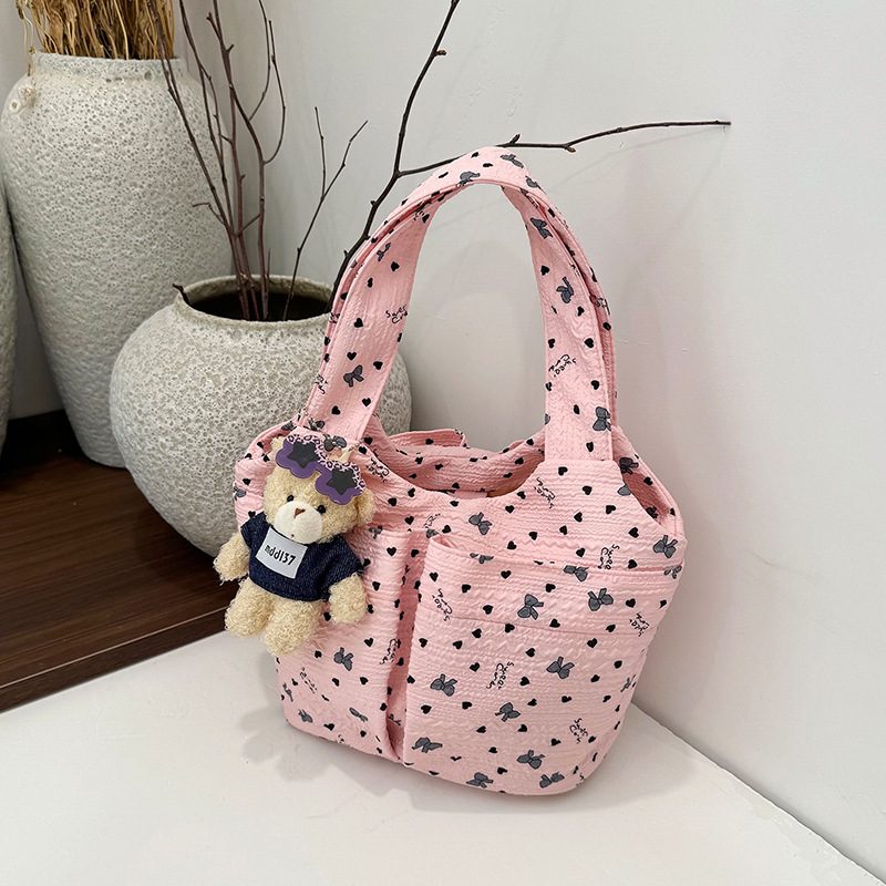Sweet Canvas Top-Handle Bucket Bag view 9