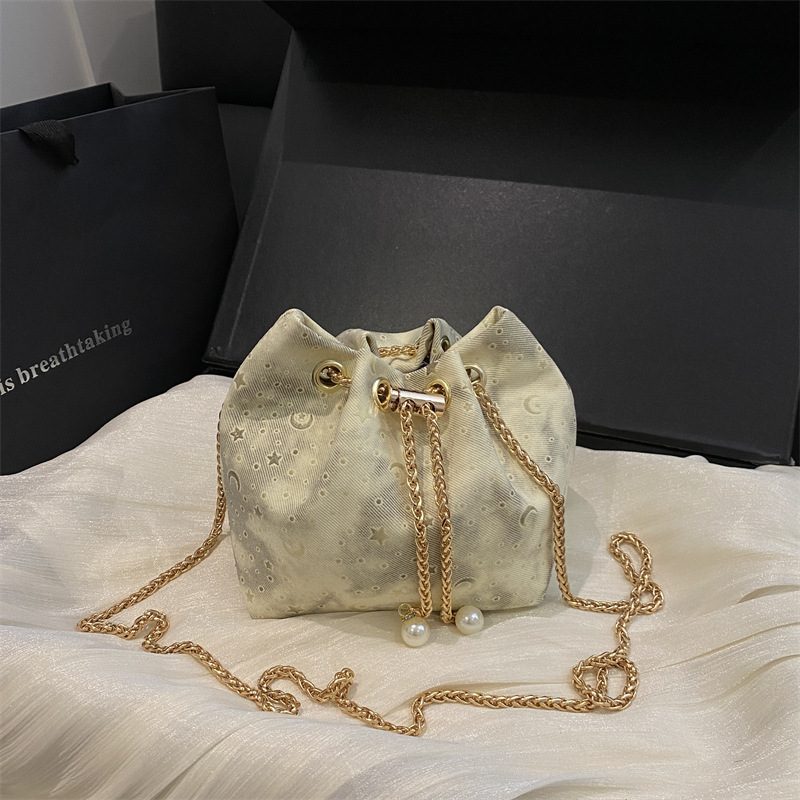 Mini Chain Crossbody Bucket Bag view 2