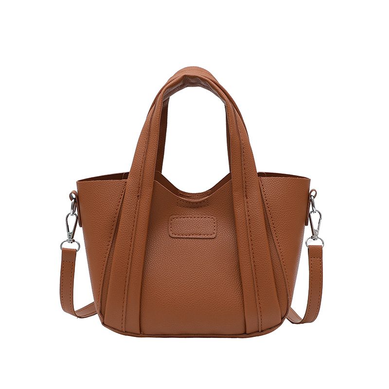Litchi Grain Two-Piece Bucket Bag view 6