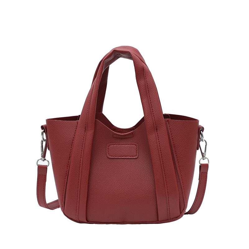 Litchi Grain Two-Piece Bucket Bag view 8