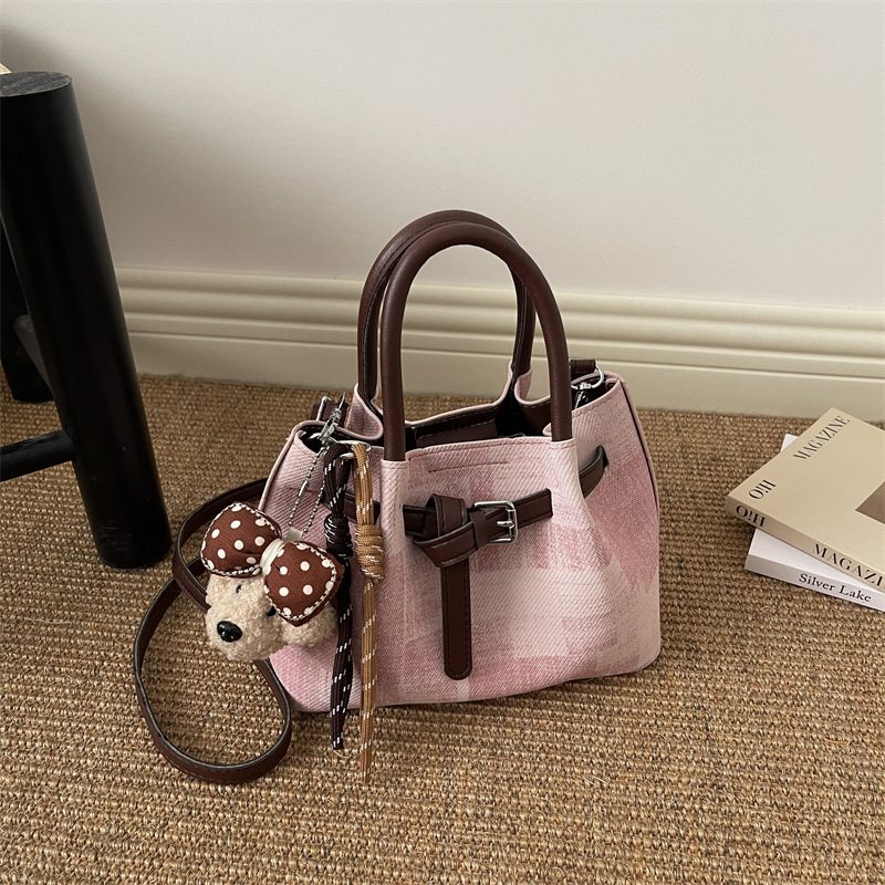 Vintage Large Capacity Bucket Bag view 4