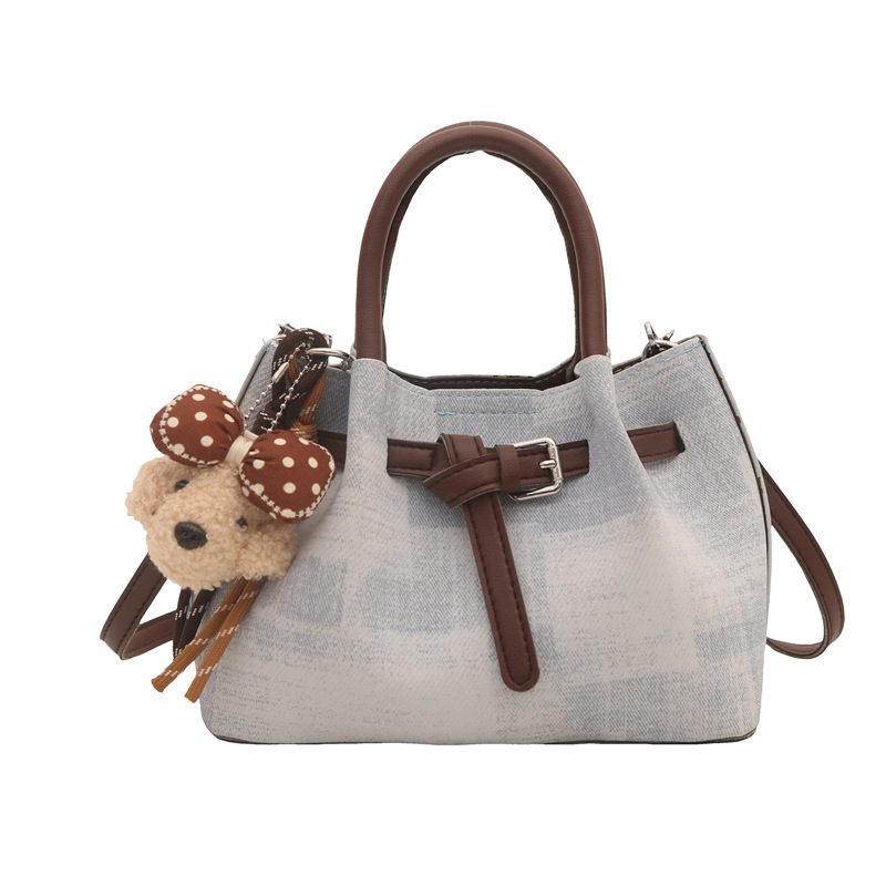 Vintage Large Capacity Bucket Bag view 7