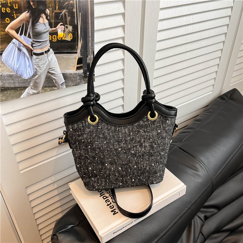Basket Bucket Shoulder Handbag view 11