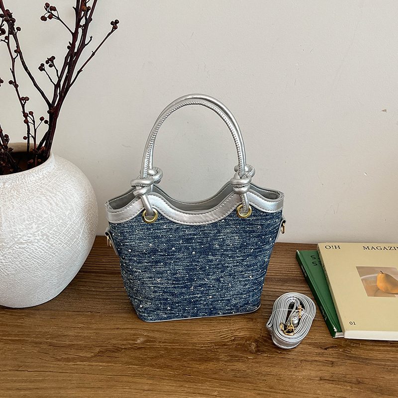 Basket Bucket Shoulder Handbag view 2