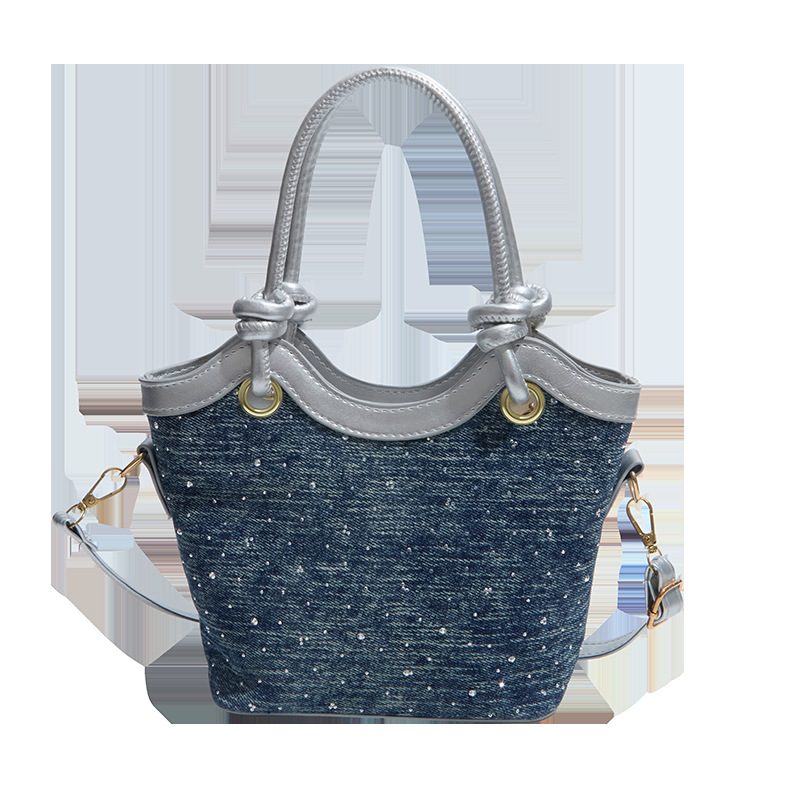 Basket Bucket Shoulder Handbag view 5