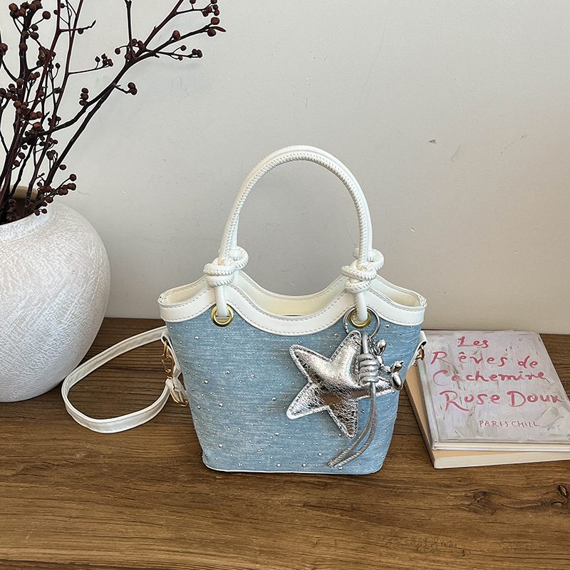 Basket Bucket Shoulder Handbag view 7
