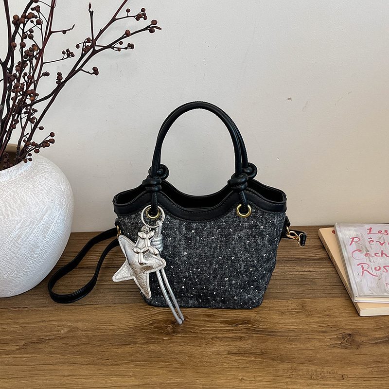 Basket Bucket Shoulder Handbag view 8