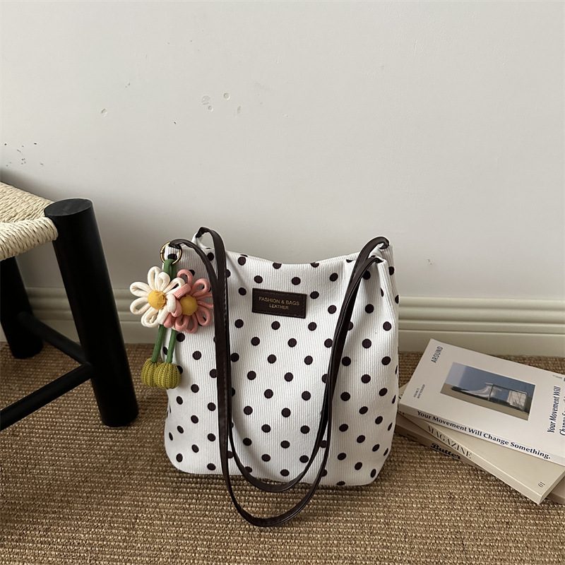 Minimalist Crossbody Tote Bucket Bag view 2
