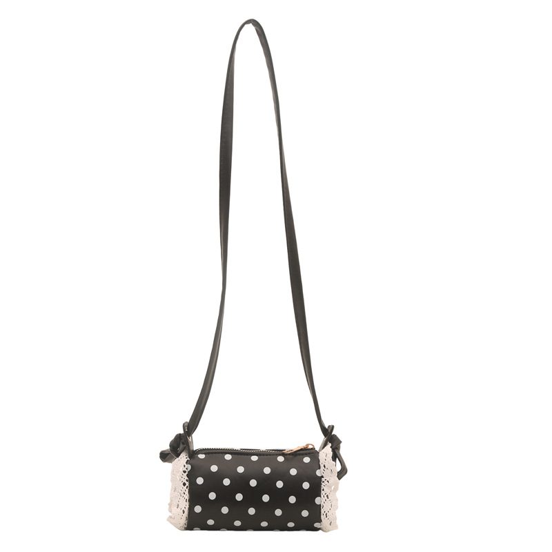 Lace Polka Dot Bucket Shoulder Bag view 6