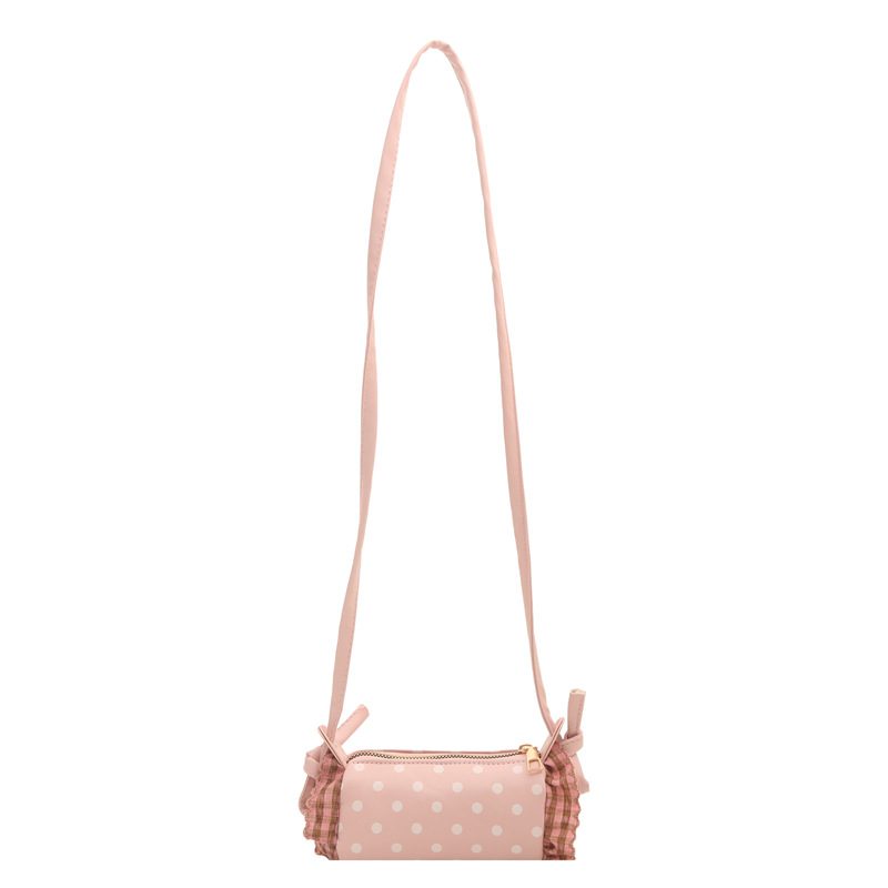 Lace Polka Dot Bucket Shoulder Bag view 7