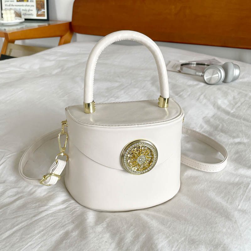 Light Luxury Top-Handle Bucket Crossbody Bag view 4